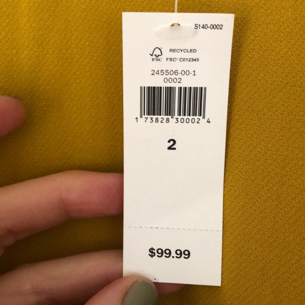 Mustard Yellow Banana Republic Tailored dress - Picture 6 of 6